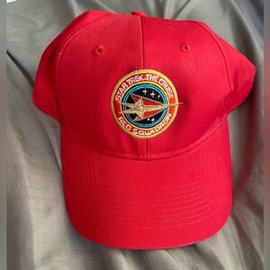 Vintage Star Trek Red Squadron Cap